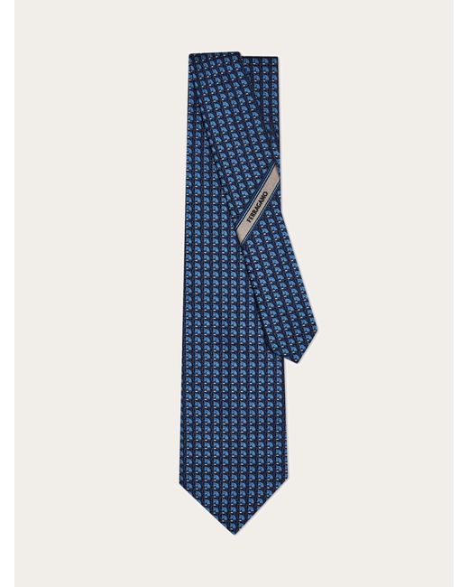 Ferragamo Blue Pegasus Jacquard Tie for men