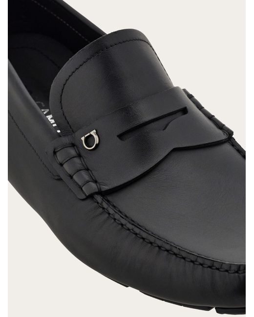 Ferragamo White Penny Driver for men