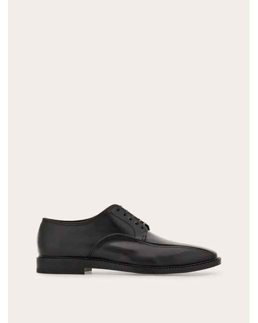 Ferragamo White Derby Shoe .5 for men