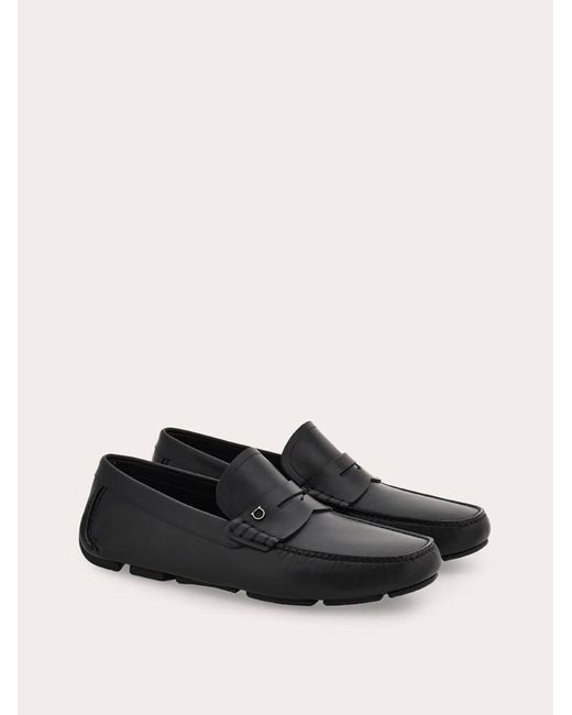 Ferragamo White Penny Driver for men
