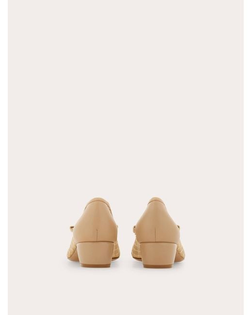 Ferragamo Natural Vara Pump