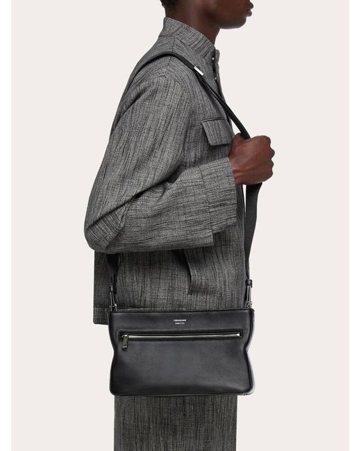 Ferragamo Black Men Crossbody Bag for men