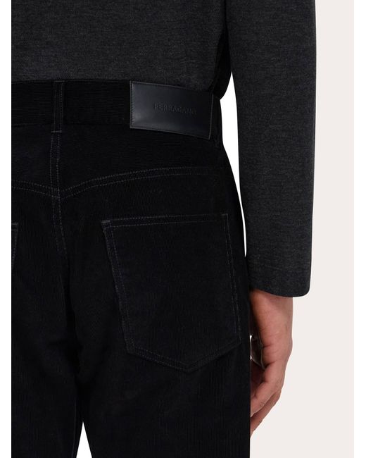Ferragamo Herren Hose Aus Cordsamt in Blue für Herren