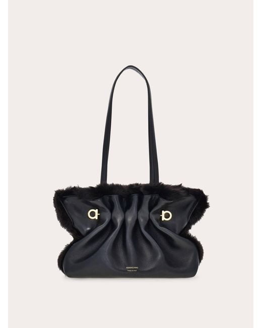 Ferragamo Black Soft-Bag (S)