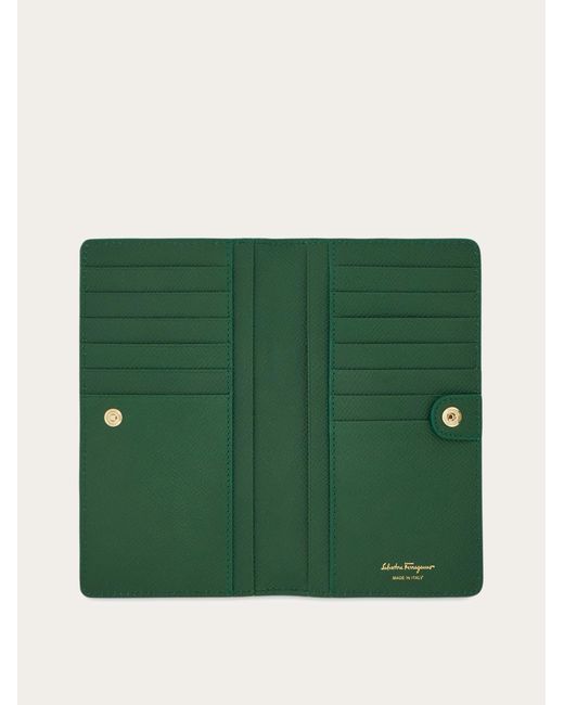 Donna Portafoglio Gancini di Ferragamo in Green