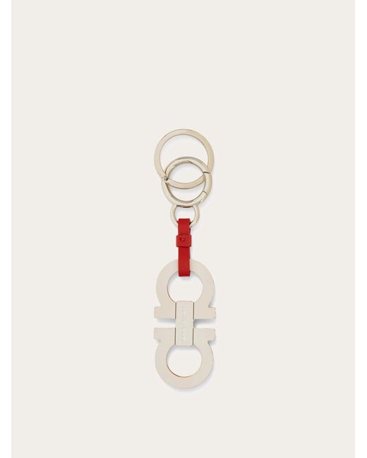 Ferragamo Natural Gancini Keychain for men