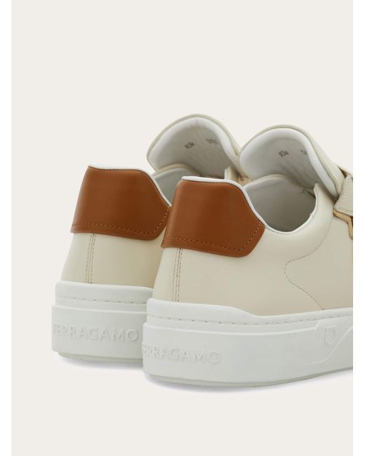 Ferragamo Natural Gancini Sneaker .5 for men