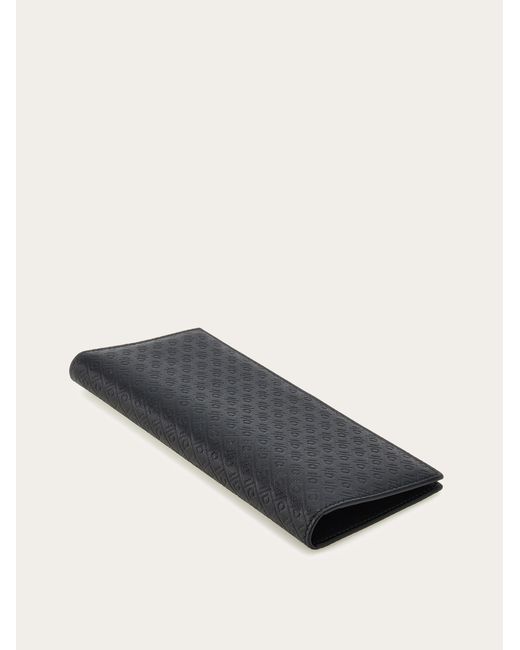 Ferragamo Black Monogram Organizer Wallet for men