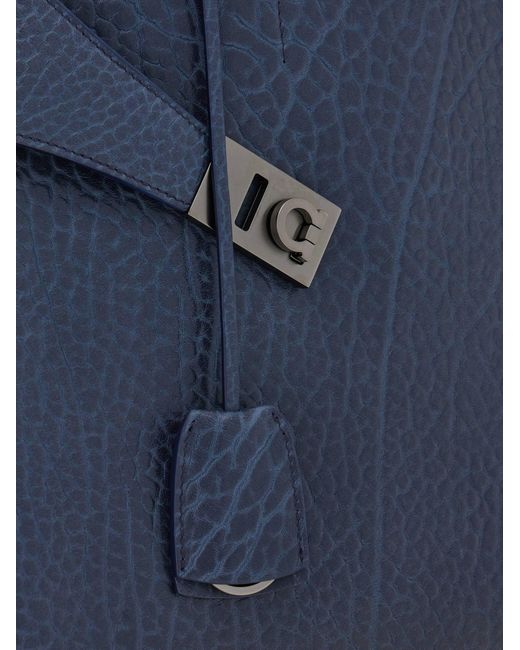 Ferragamo Blue Hug Briefcase for men
