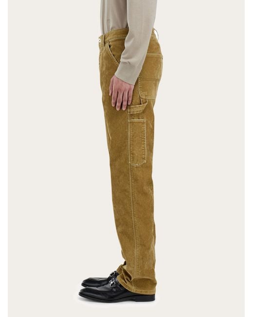Ferragamo Natural Cargo Trouser for men