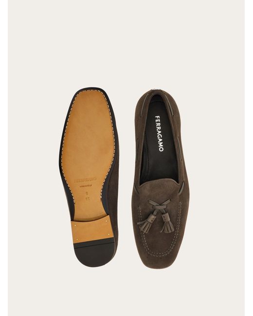 Ferragamo Natural Tassel Loafer for men