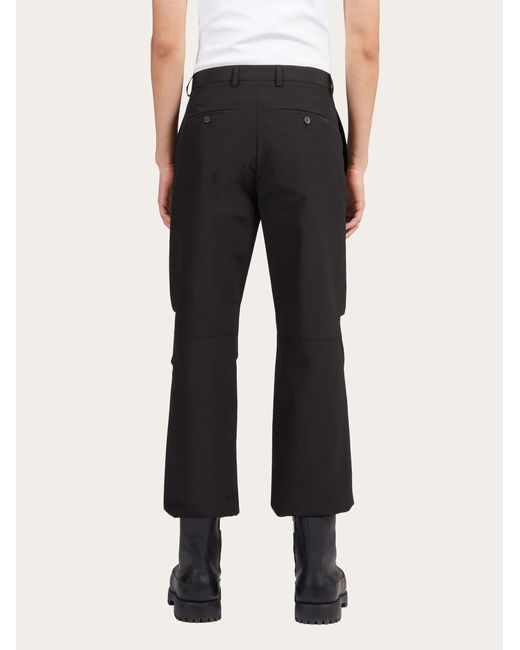 Ferragamo Black Cargo Trouser for men
