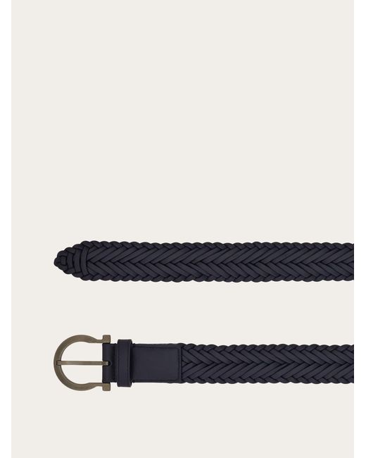 Ferragamo White Sized Gancini Belt for men