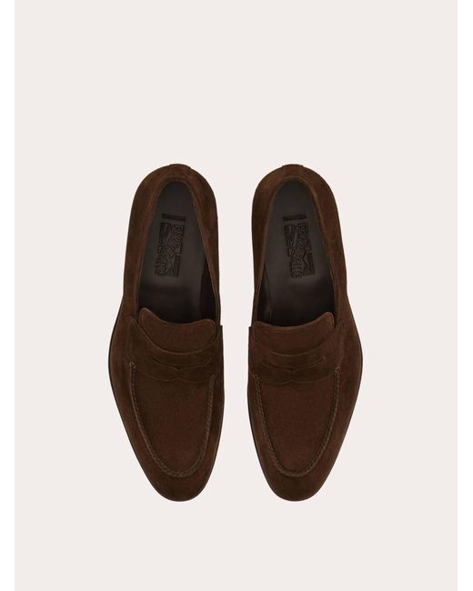 Ferragamo White Tramezza Penny Loafer for men