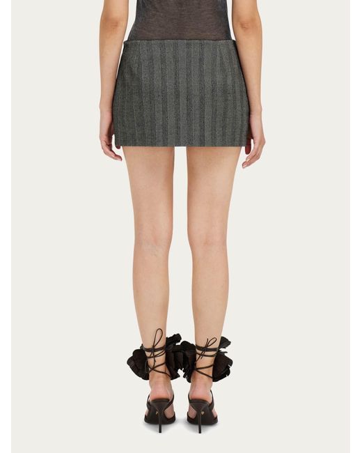 Donna Mini Gonna A Vita Bassa di Ferragamo in Black