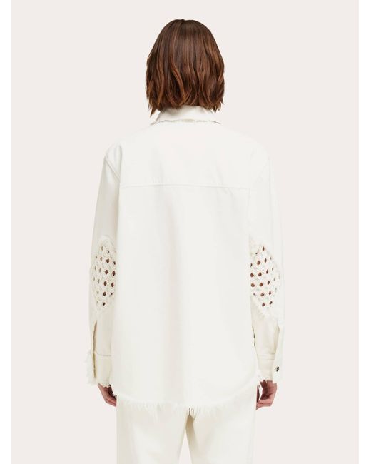 Ferragamo Natural Denim Blouson