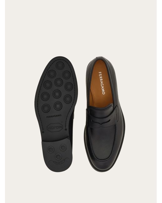 Ferragamo White Penny Loafer .5 for men