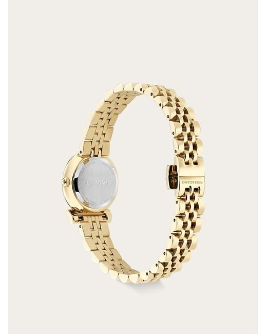 Ferragamo Metallic Gancini Twisted Watch