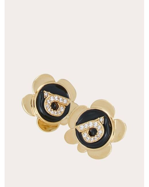 Ferragamo Natural Gancini Charm Earrings