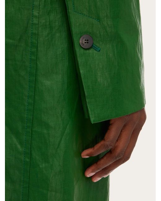 Cappotto con cut out di Ferragamo in Green