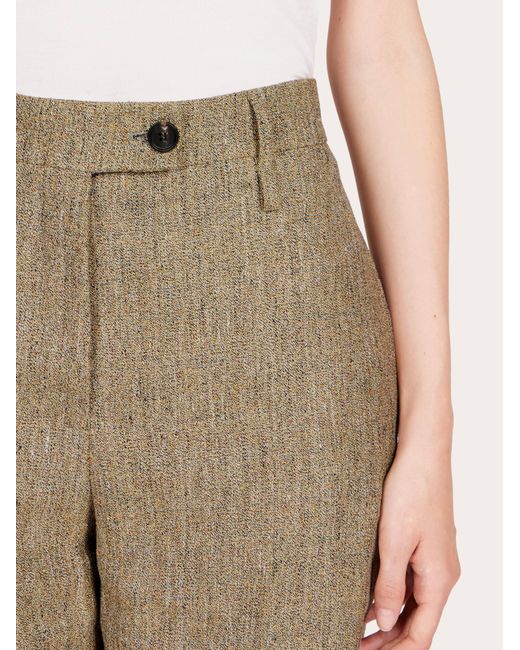 Ferragamo Natural Tailored Bermuda Shorts