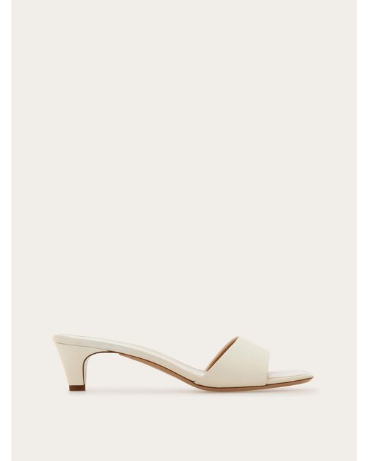 Ferragamo Natural Low Heeled Slide