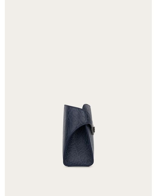 Ferragamo Blue Hug Messenger Bag for men