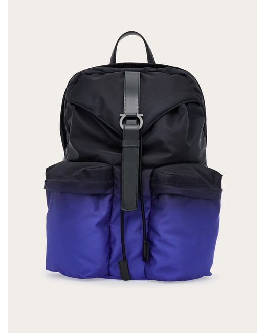 Dual tone backpack Ferragamo pour homme en coloris Blue