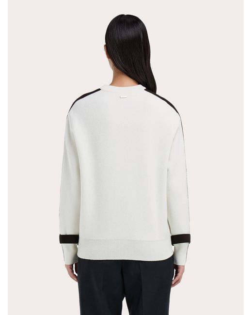 Ferragamo Natural Crewneck Sweater