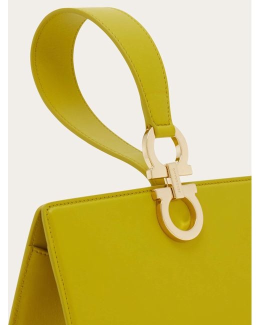 Ferragamo Yellow Mini Clutch