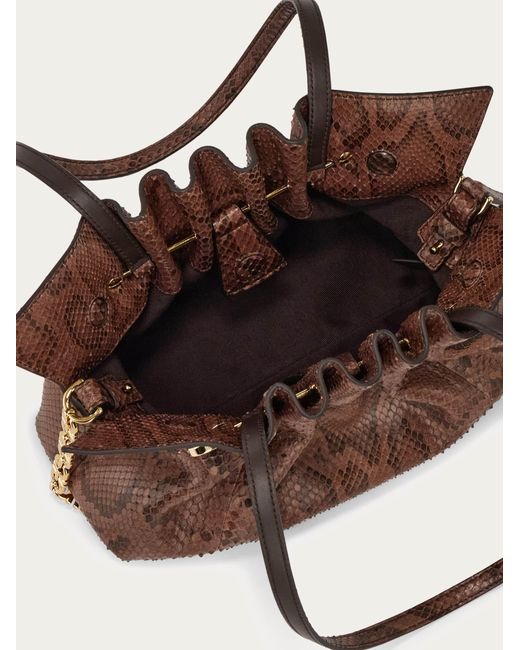 Donna Soft-Bag (S) di Ferragamo in Natural