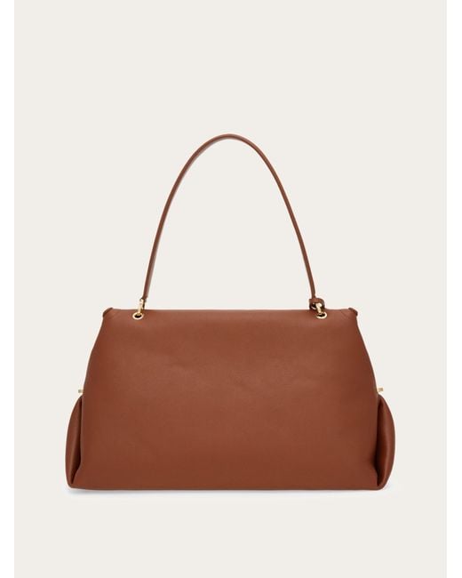 Ferragamo Brown Sofia 2026 Shoulder Bag (L)