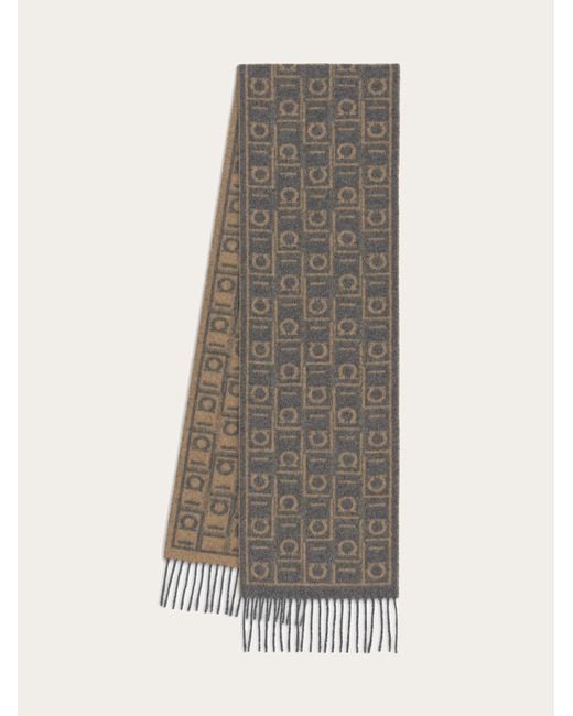 Uomo Sciarpa Monogram di Ferragamo in Multicolor da Uomo