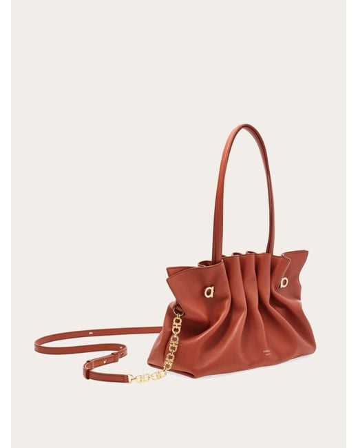 Donna Soft-Bag (M) di Ferragamo in Red