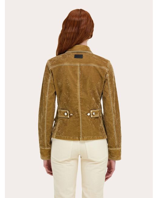 Ferragamo Natural Workwear Inspired Jacket