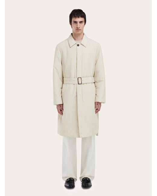 Ferragamo Natural Padded Trench for men