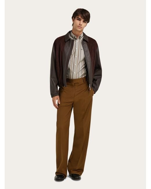 Ferragamo White Monogram Shirt for men