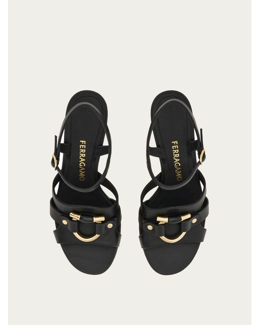 Ferragamo Natural Gancini Ornament Sandal .5