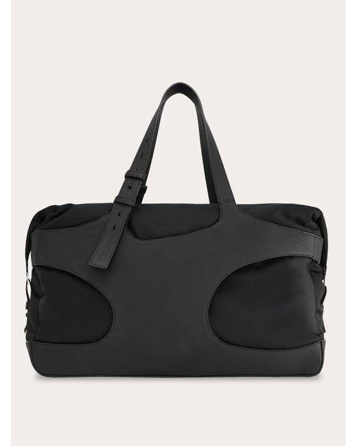 Duffle bag con cut-out di Ferragamo in Black da Uomo