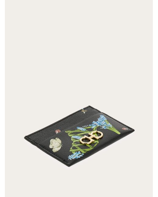 Ferragamo Multicolor Gancini Credit Card Holder