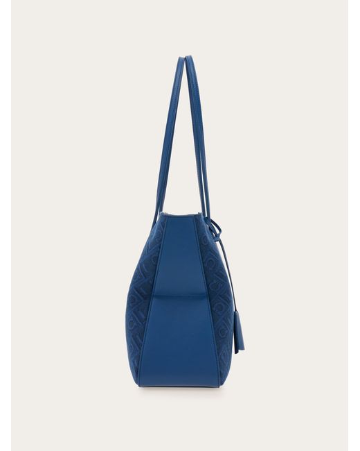 Ferragamo Blue Tote Bag (M)