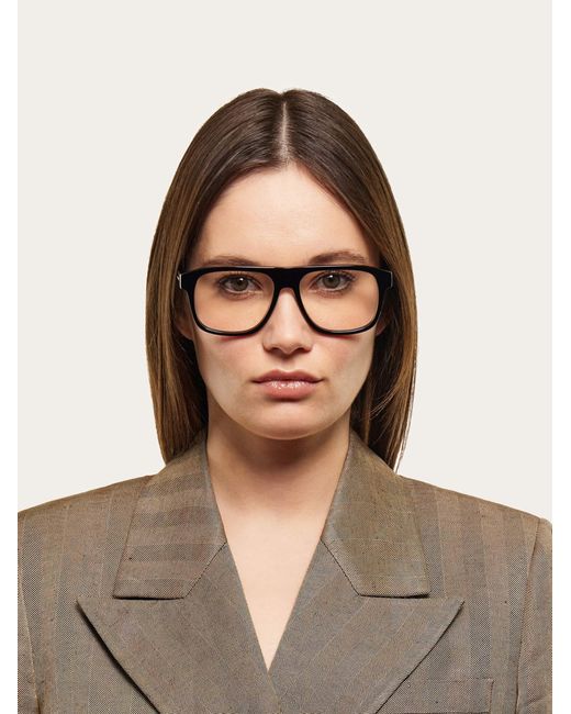 Ferragamo Black Optical Glasses for men