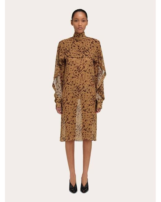 Donna Abito Con Baschina di Ferragamo in Natural
