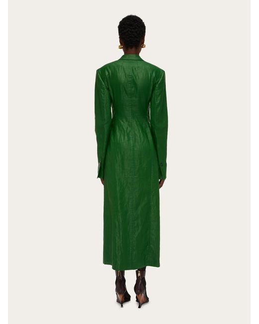 Ferragamo Green Damen Mantel mit Doppel-Styling