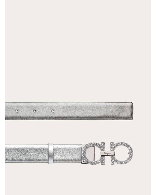 Ferragamo Natural Adjustable Gancini Belt