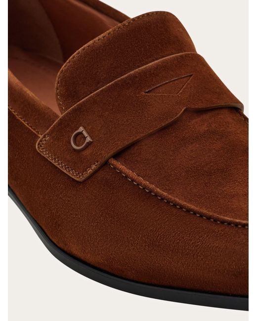 Ferragamo Brown Penny Loafer .5 for men