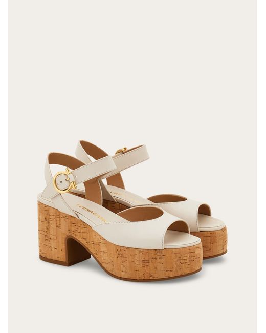 Ferragamo Natural Platform Sandal .5