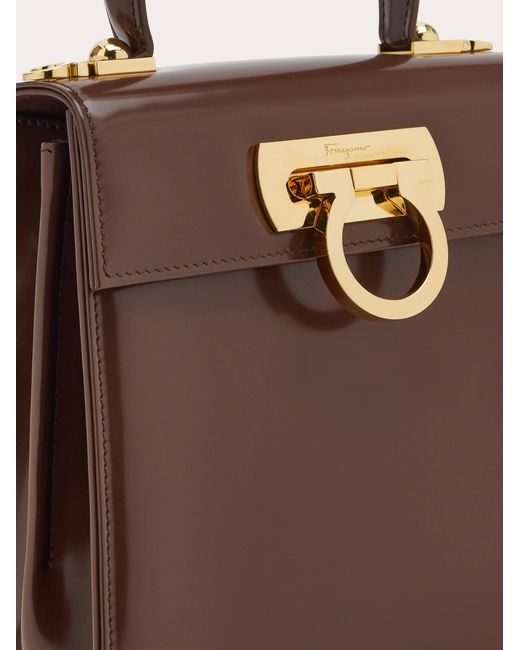 Ferragamo Brown Iconic Top Handle (S)
