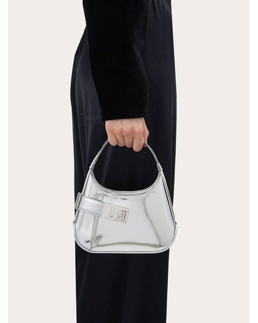 Donna Mini Bag Hobo di Ferragamo in White