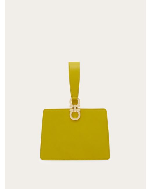 Ferragamo Yellow Mini Clutch